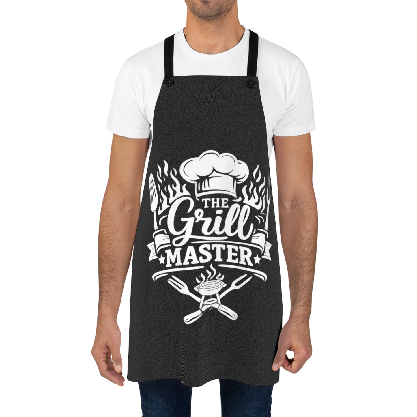 Grill Master Apron — BBQ Chef Cooking Apron with 'The Grill Master' Design