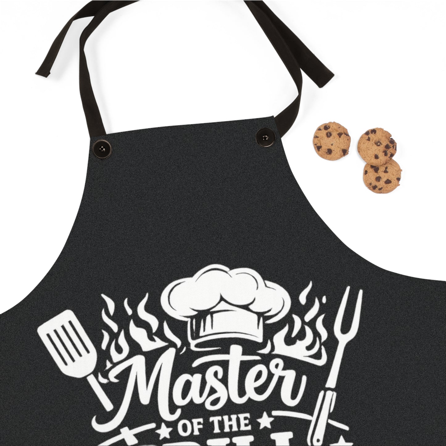 Master of the Grill BBQ Apron — Funny Chef Grilling Apron for Dad, Father’s Day & Cookouts