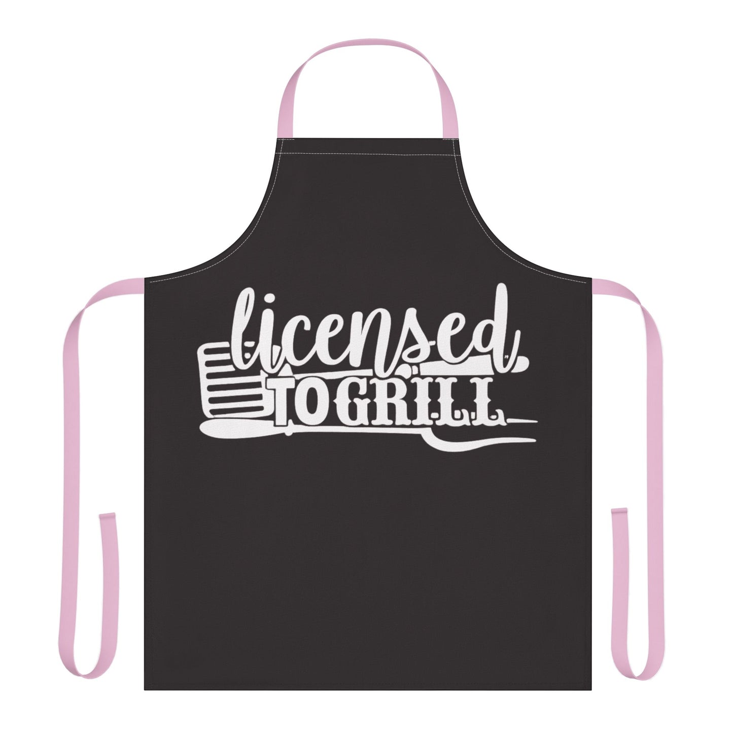 Classic Full-Length Custom Apron with Color Strap Options — Personalized Kitchen & BBQ Gift