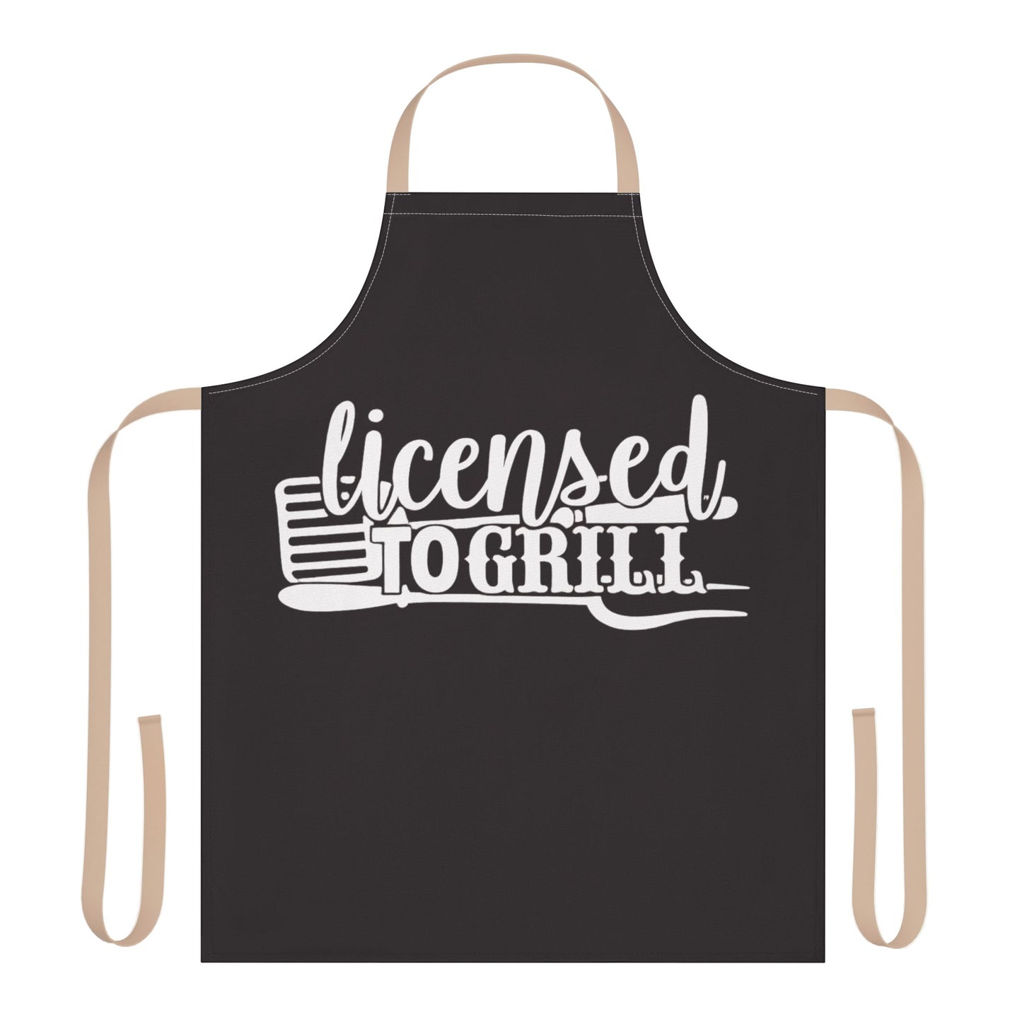 Classic Full-Length Custom Apron with Color Strap Options — Personalized Kitchen & BBQ Gift