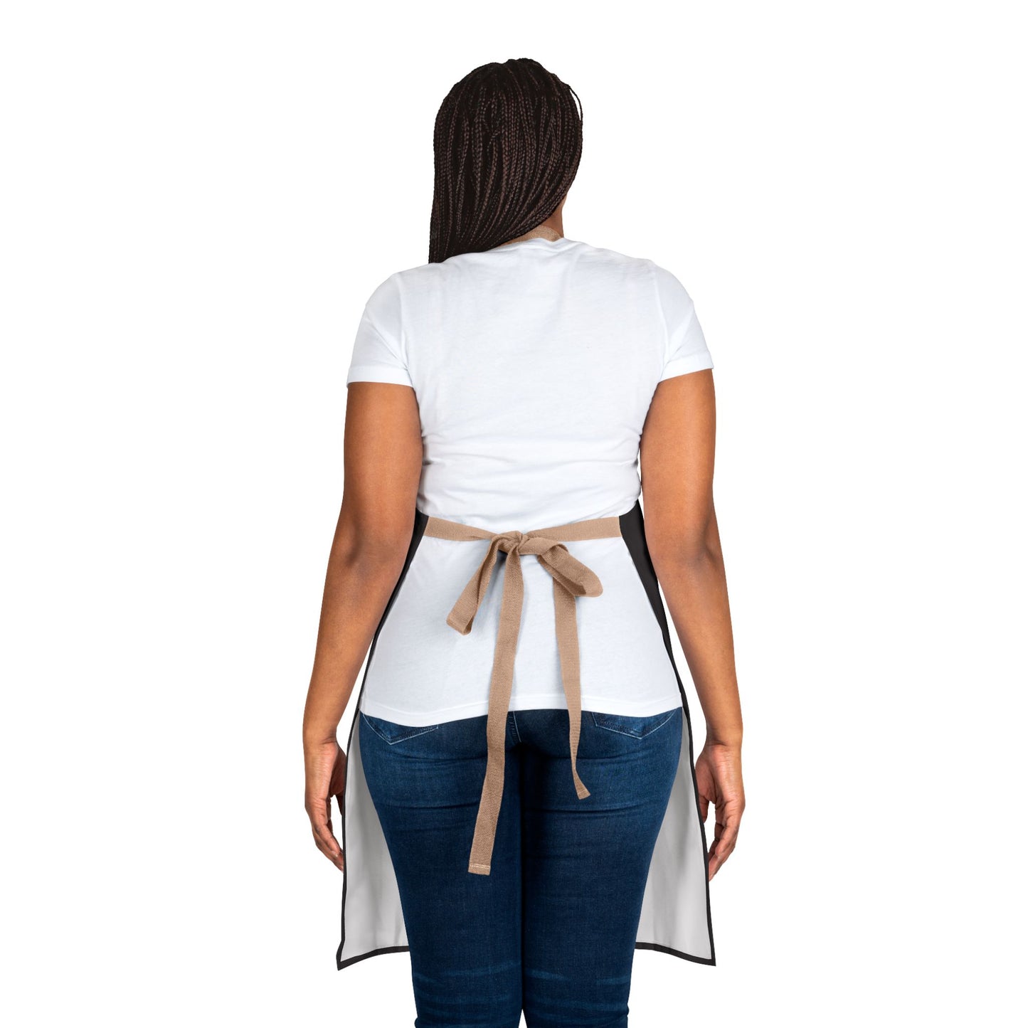 Classic Full-Length Custom Apron with Color Strap Options — Personalized Kitchen & BBQ Gift