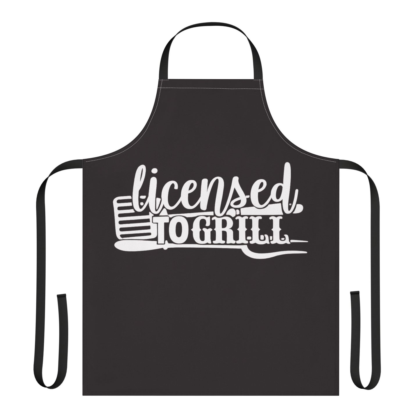 Classic Full-Length Custom Apron with Color Strap Options — Personalized Kitchen & BBQ Gift