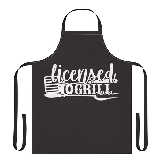 Classic Full-Length Custom Apron with Color Strap Options — Personalized Kitchen & BBQ Gift