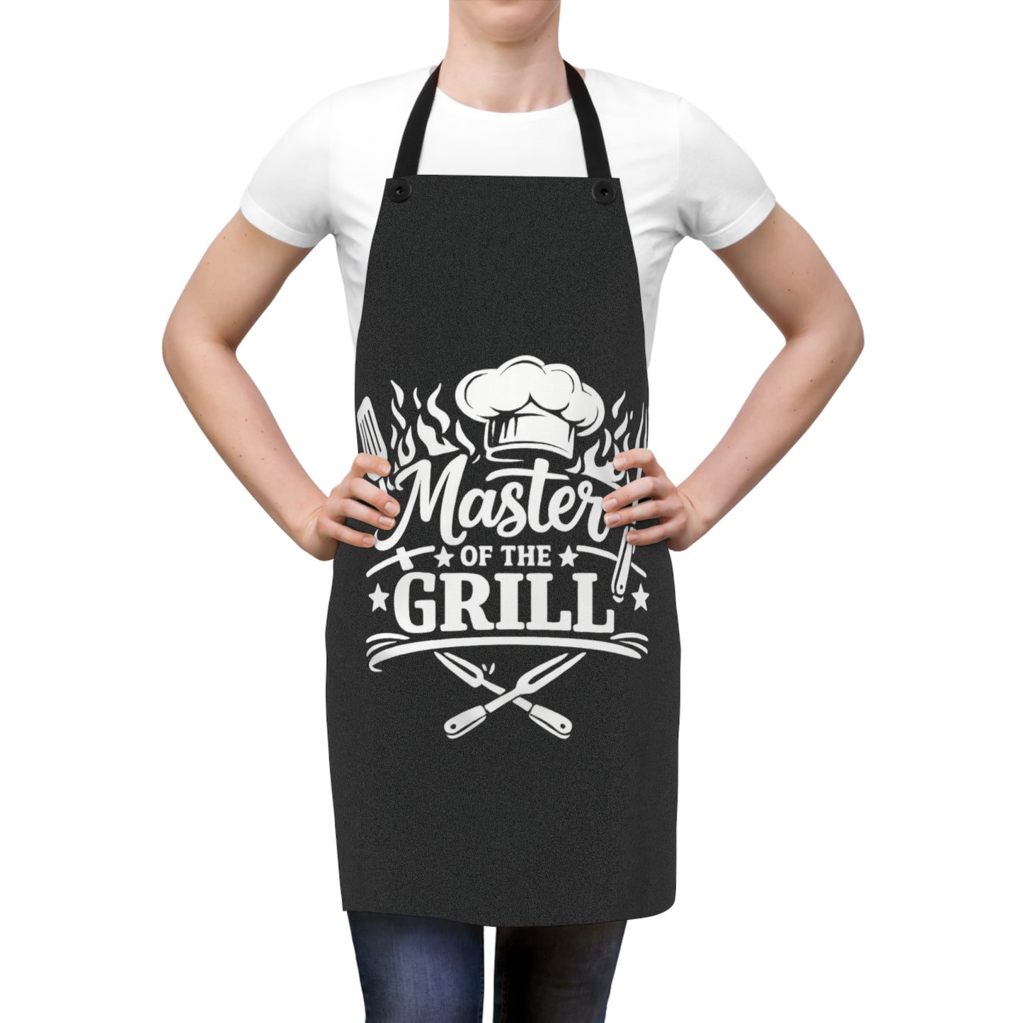 Master of the Grill BBQ Apron — Funny Chef Grilling Apron for Dad, Father’s Day & Cookouts