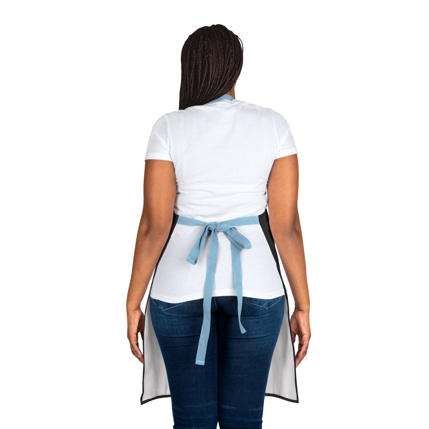 Classic Full-Length Custom Apron with Color Strap Options — Personalized Kitchen & BBQ Gift