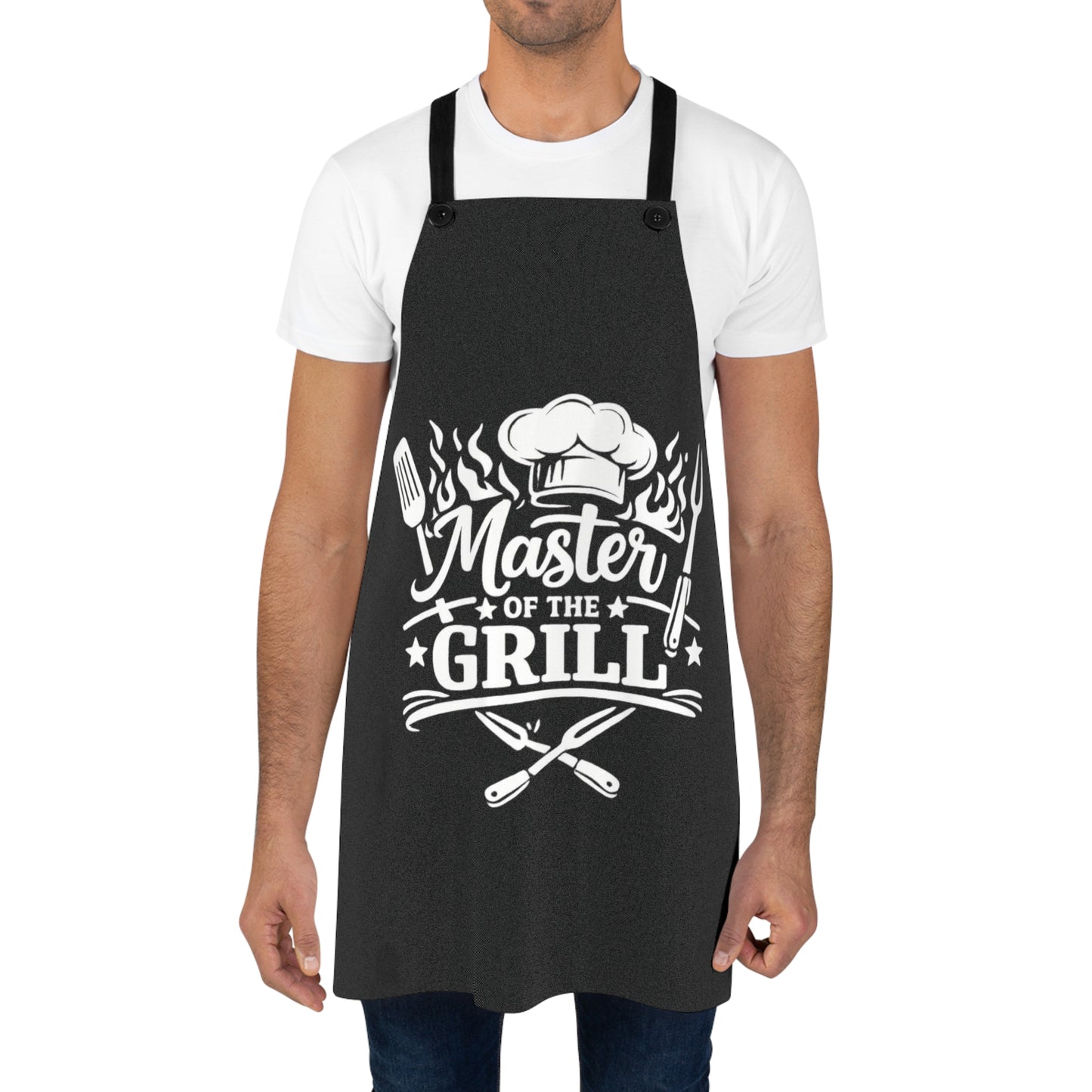 Master of the Grill BBQ Apron — Funny Chef Grilling Apron for Dad, Father’s Day & Cookouts