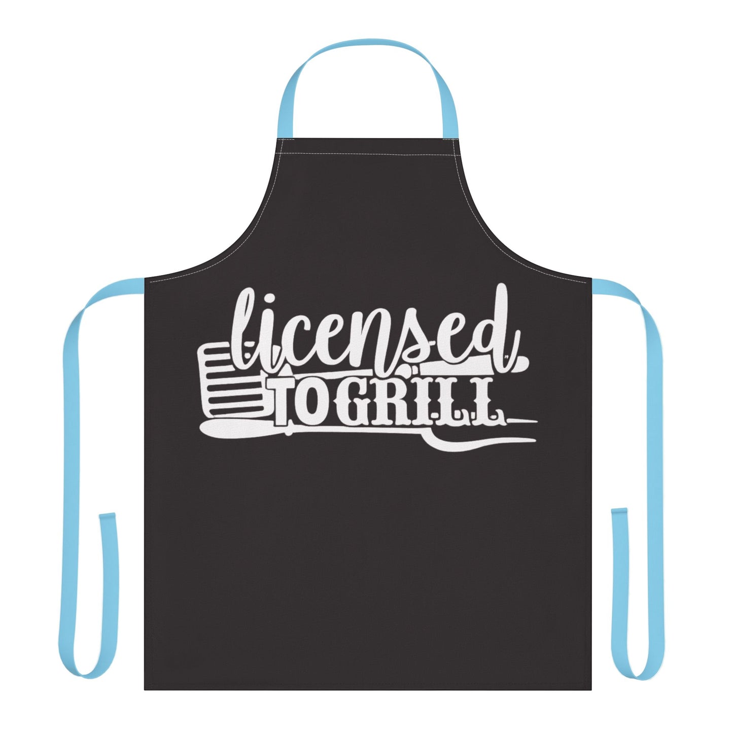 Classic Full-Length Custom Apron with Color Strap Options — Personalized Kitchen & BBQ Gift